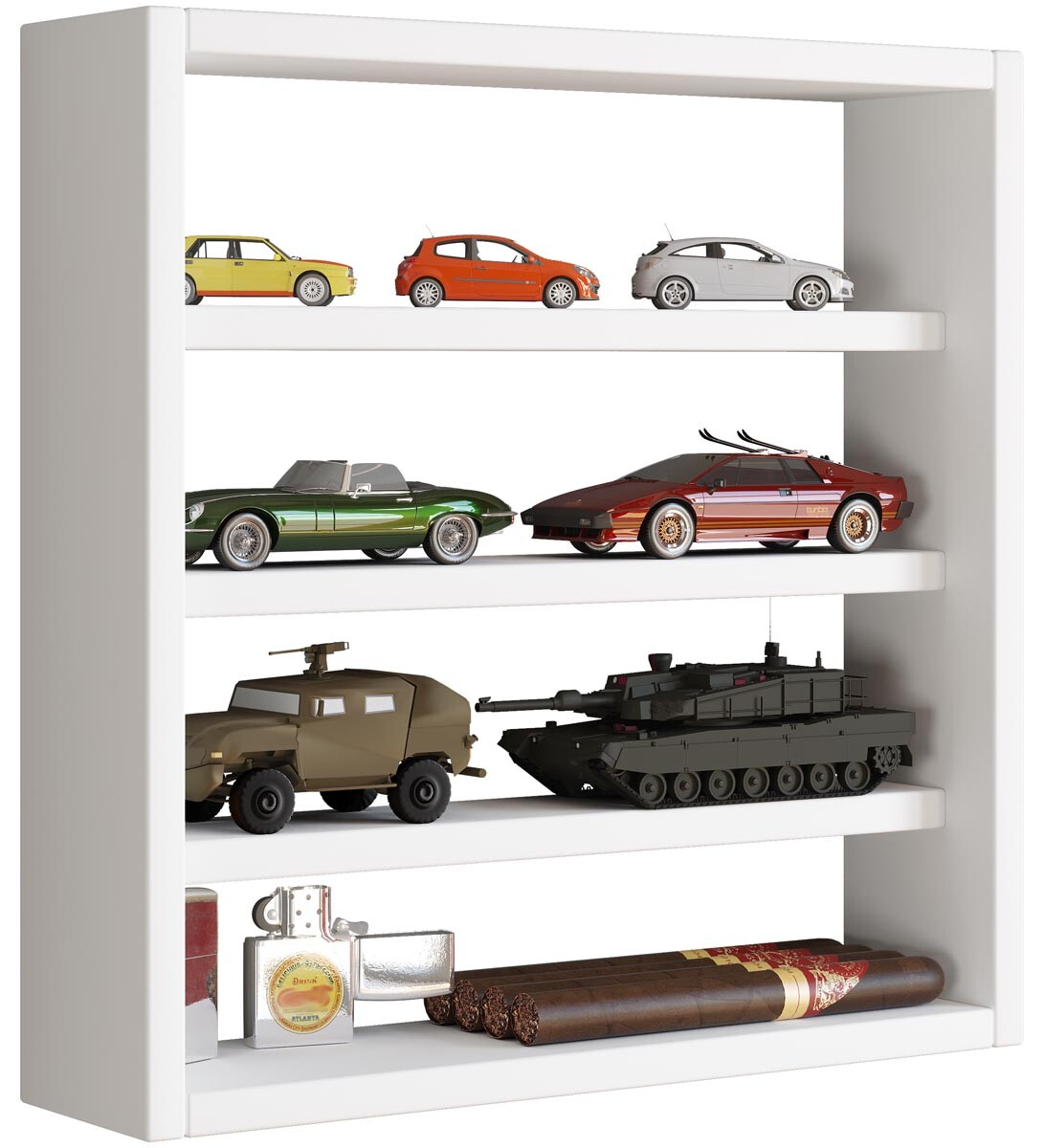 Nástěnná police Osado S, bílá