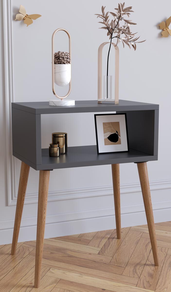 Noční stolek Singol M, antracit