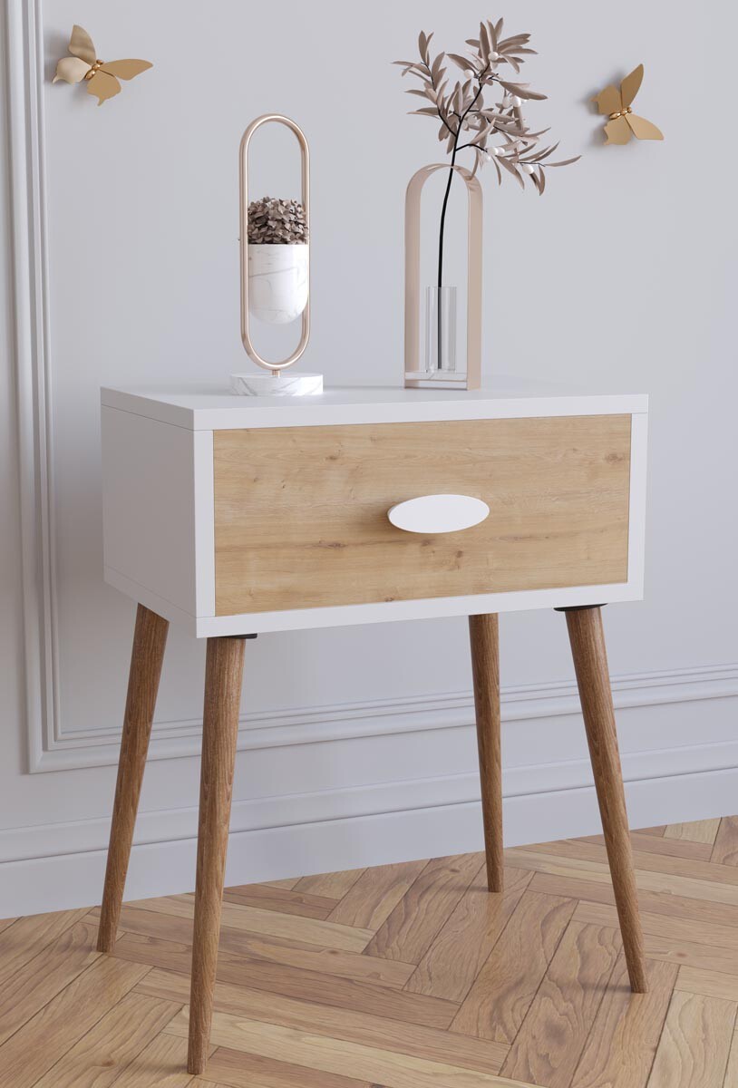 Noční stolek Singol L, dub medový