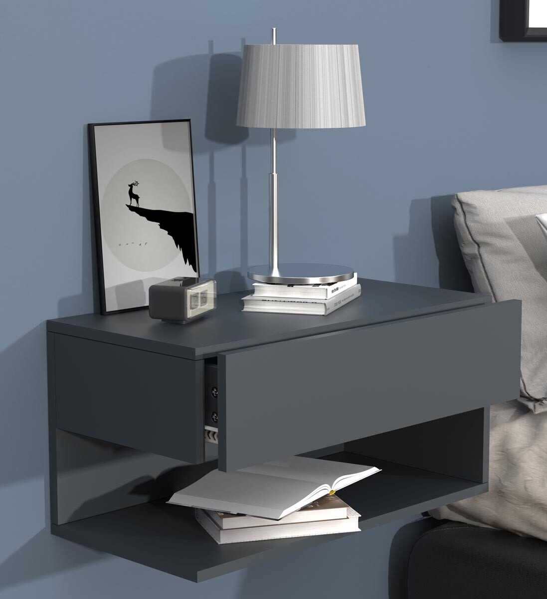 Nástěnná zásuvka Usal XL 60, antracitová