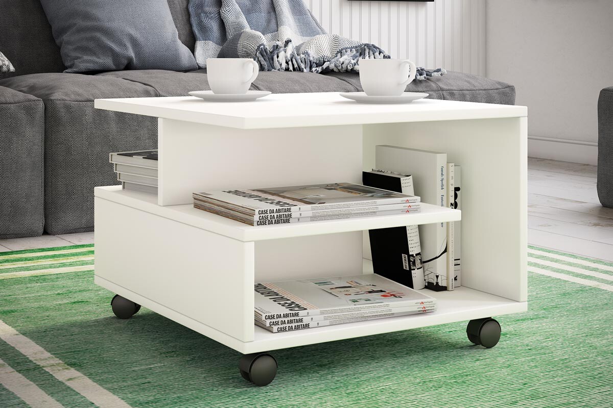 Konferenční stolek Stango S, bílý