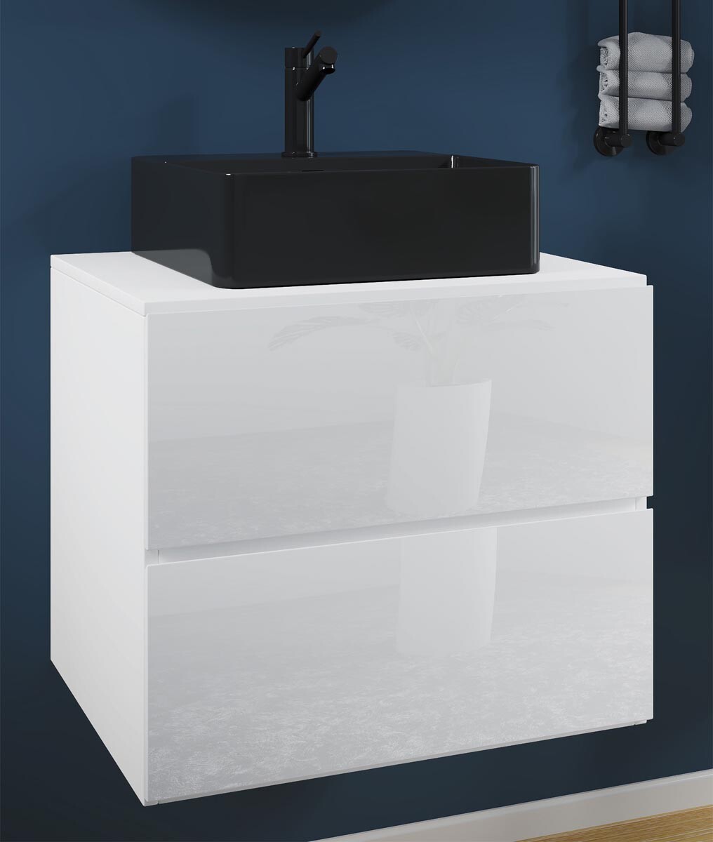 2dílná umyvadlová skříňka Lendas BL S 60 cm, bílý