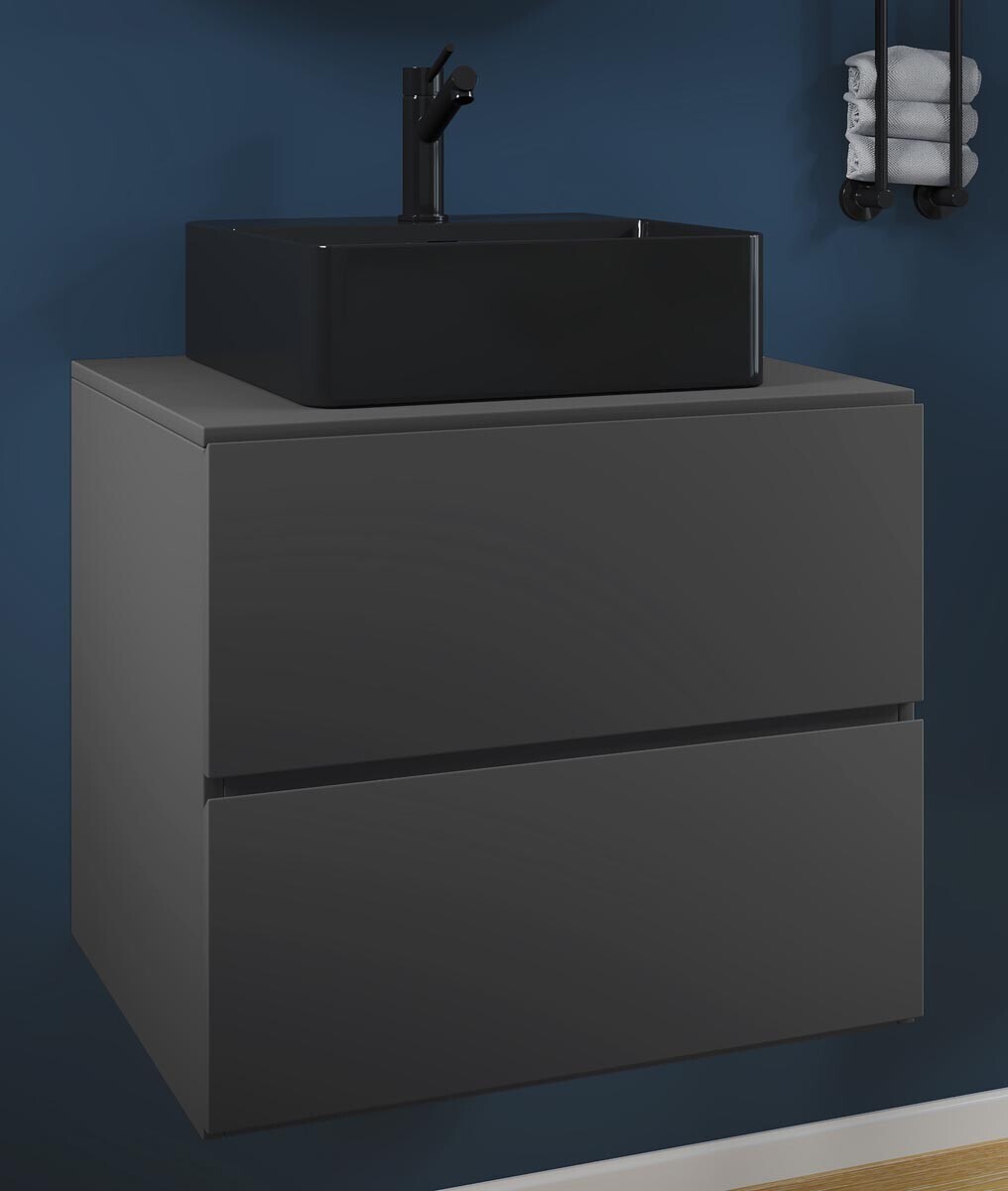 2dílná umyvadlová skříňka Lendas BL S 60 cm, antracit