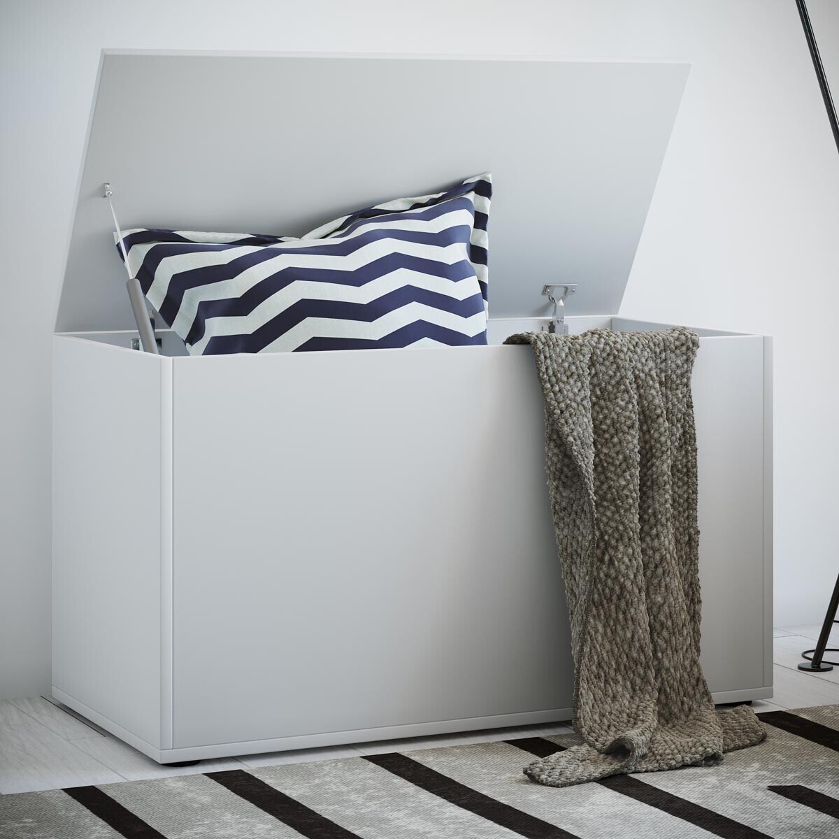 Komoda se sedadlem Bendola, bílá