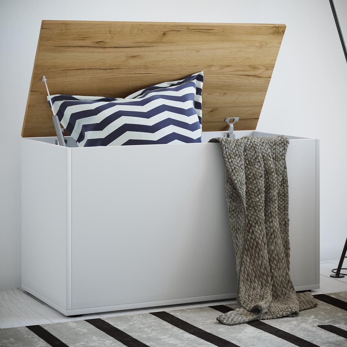 Komoda se sedadlem Bendola, dub medový