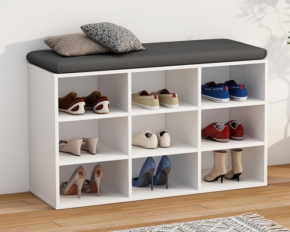 Botník Hinsol XS 9 přihrádek, bílý