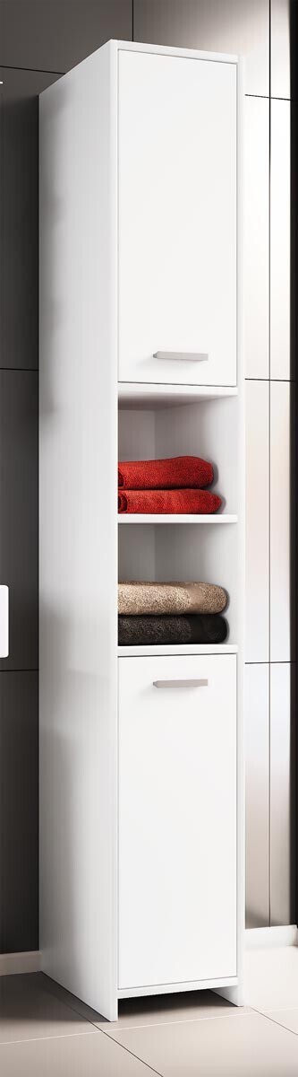 Koupelnová vysoká skříňka Zalo L, bílá