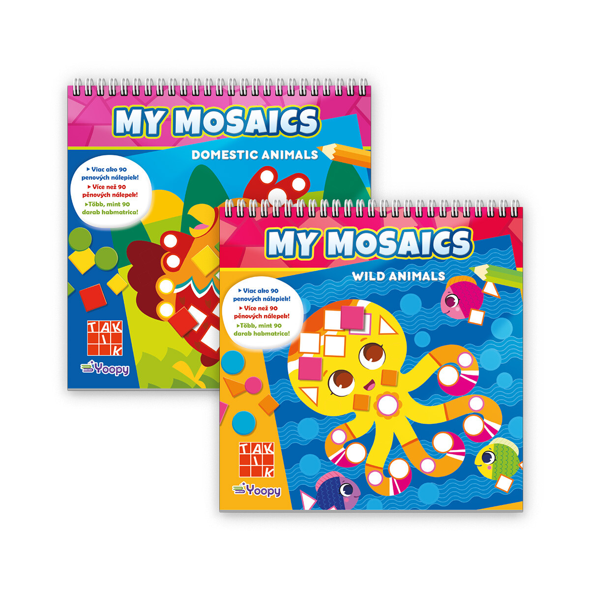 Mozaikové nálepky - Divoké zvieratá
