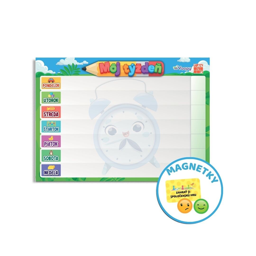 Magnetický organizér Môj týždeň