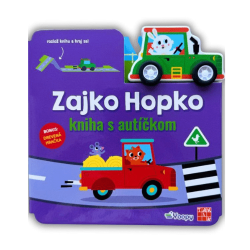 Zajko Hopko - kniha s autíčkom
