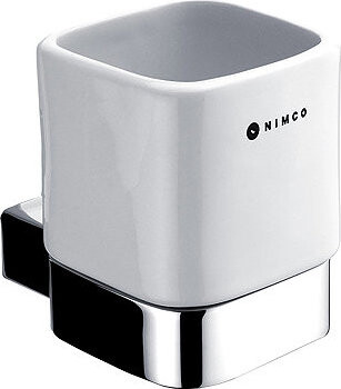 Nimco Držiak na kefky antikorový – keramika Kibo chróm Ki-14058K-26