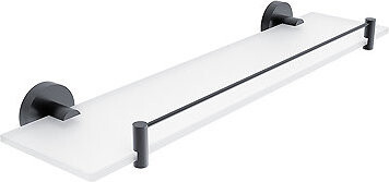 Nimco Police do koupelny a sprchy 50 cm s ohrádkou – bez vrtání Unix černá UNC-13091BX-50-90