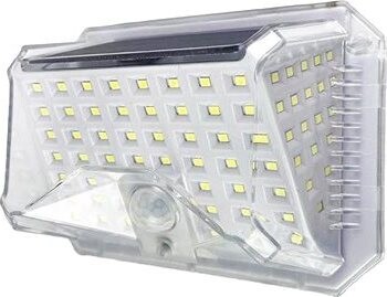 Entac Vonkajšie solárne svetlo LED so snímačom pohybu 1,5 W 120 lm, studená farba svetla
