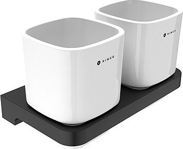 Nimco Maya čierna Držiak na kefky s pohárikmi MAC-29058DK-90