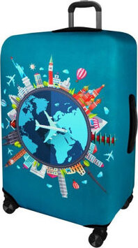 Kufryplus Obal na kufor Z302 Okolo Sveta M