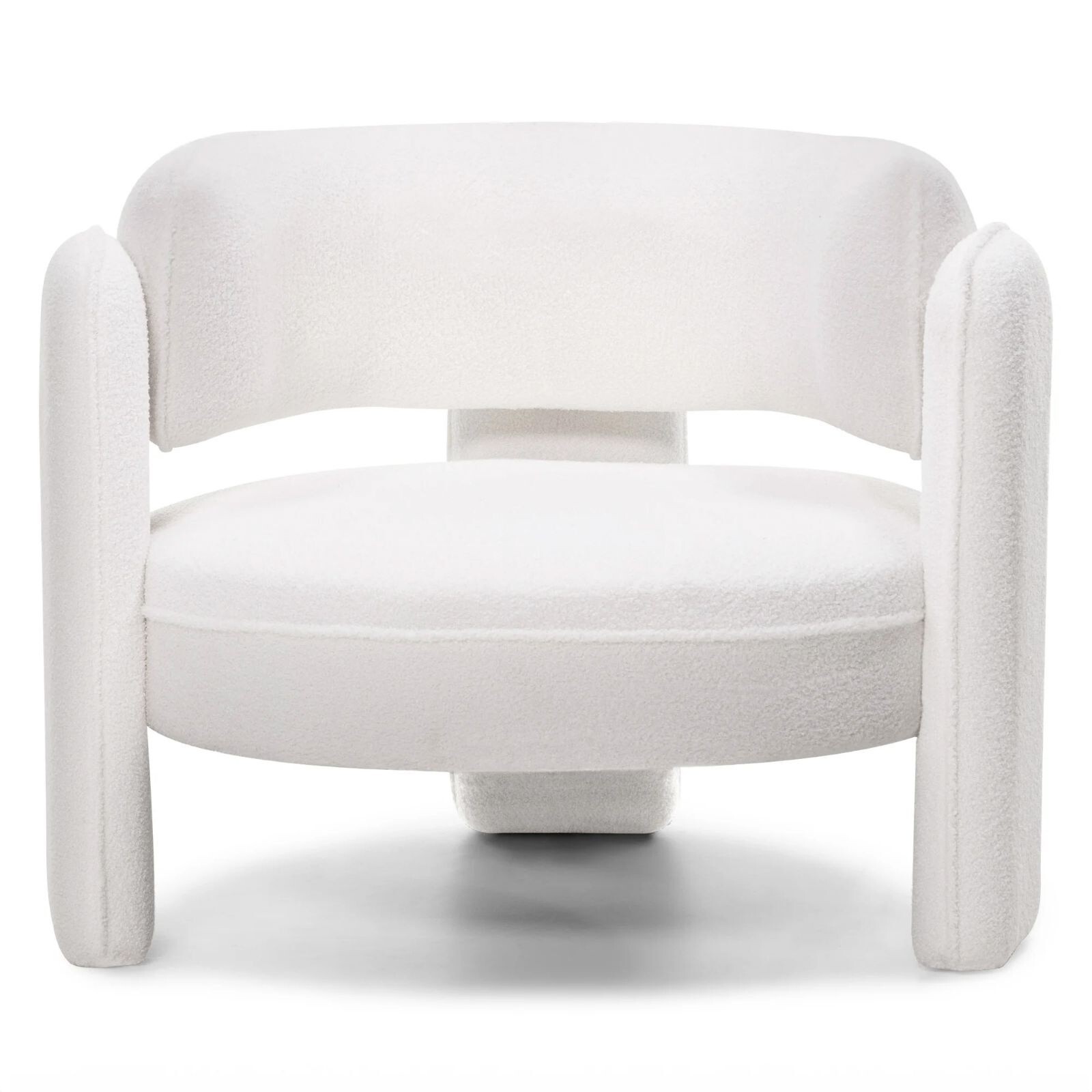 Designové křeslo Noel bouclé krémové