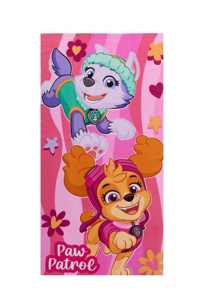 Dětská rychleschnoucí osuška BORD PAW PATROL GIRL 70x140 cm růžová