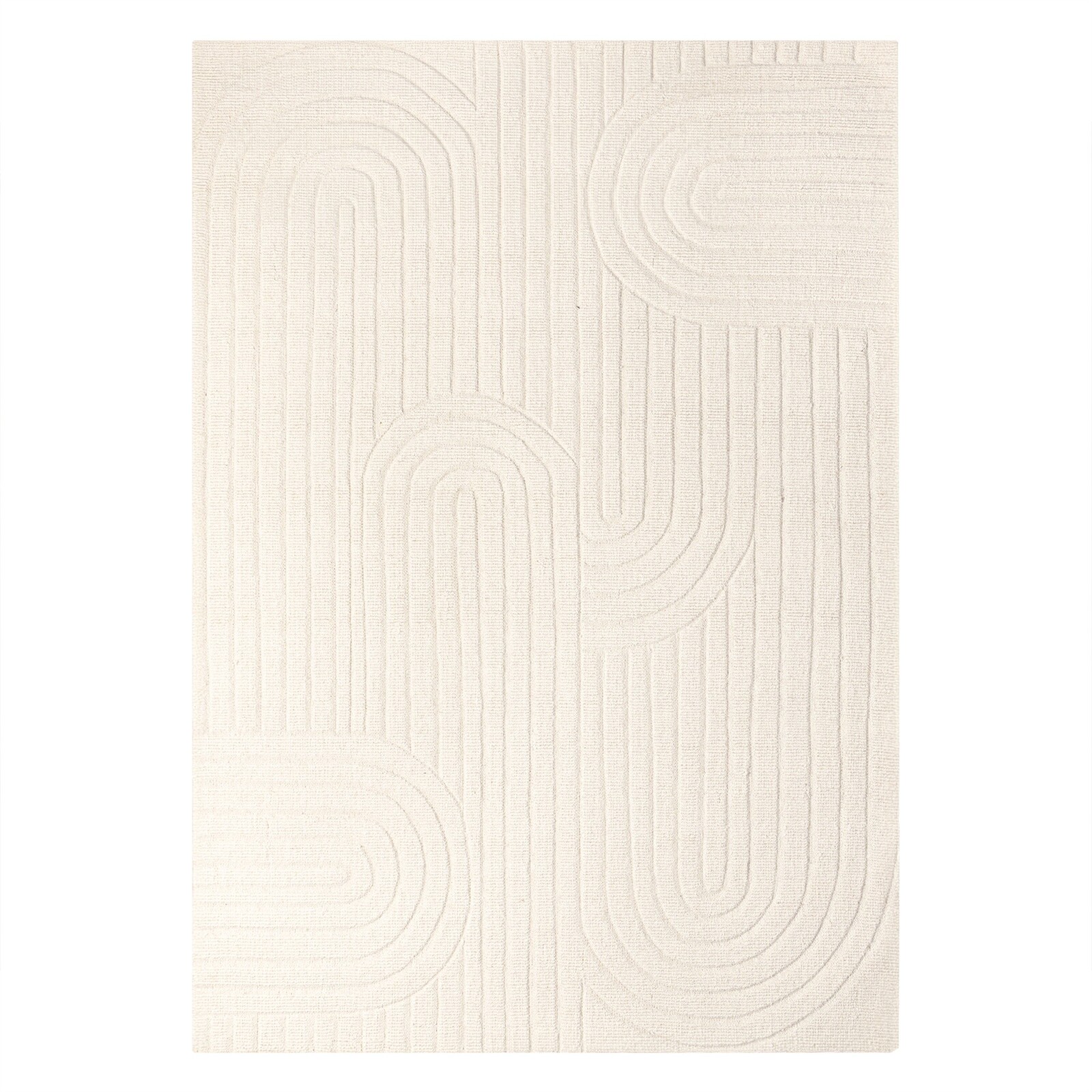 Koberec Dunes 120x180 z vlny krémový