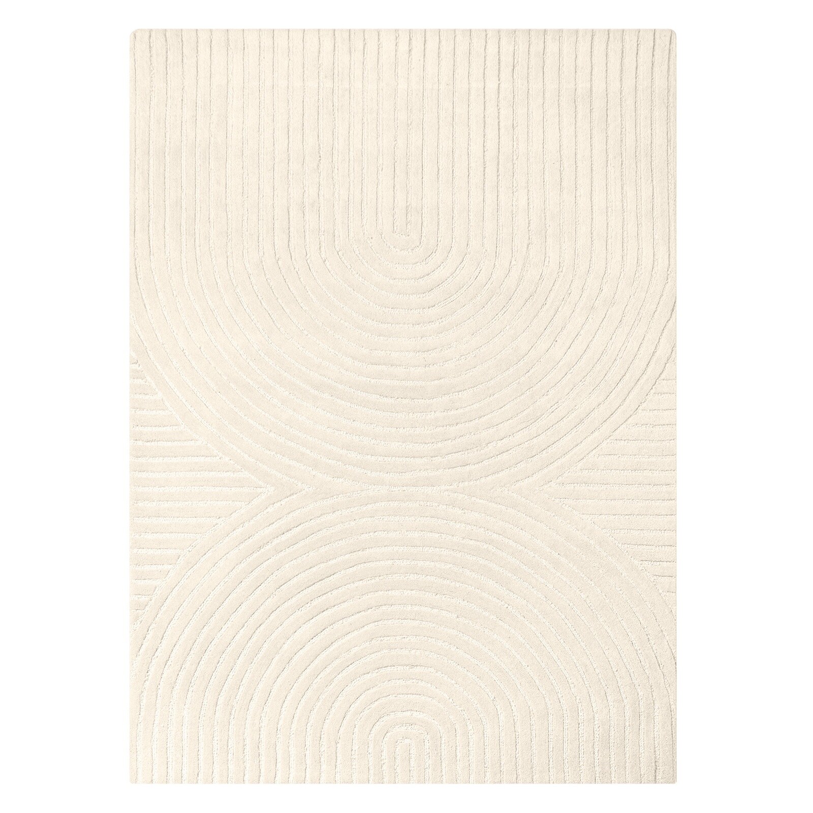 Koberec Isla 160x230 z vlny krémový