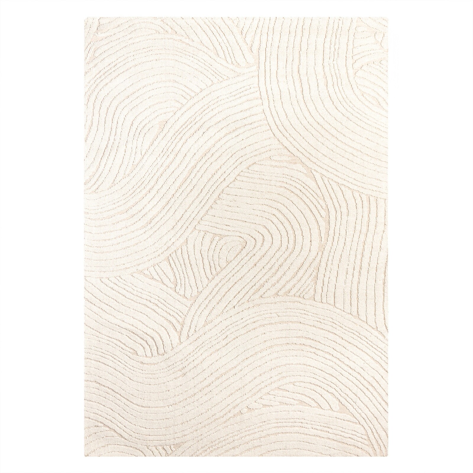 Koberec Kora 120x180 z vlny krémový/béžový