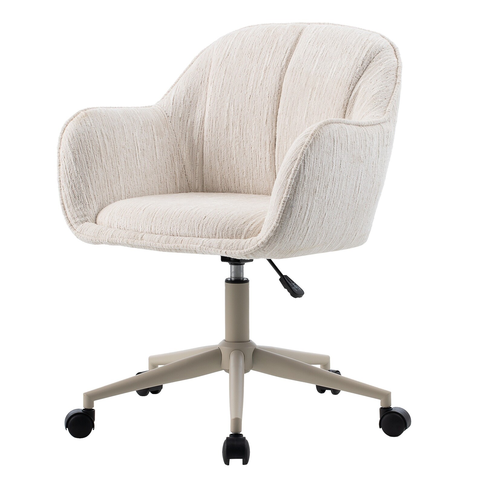 Otočná kancelářská židle Almeria krémová/béžová