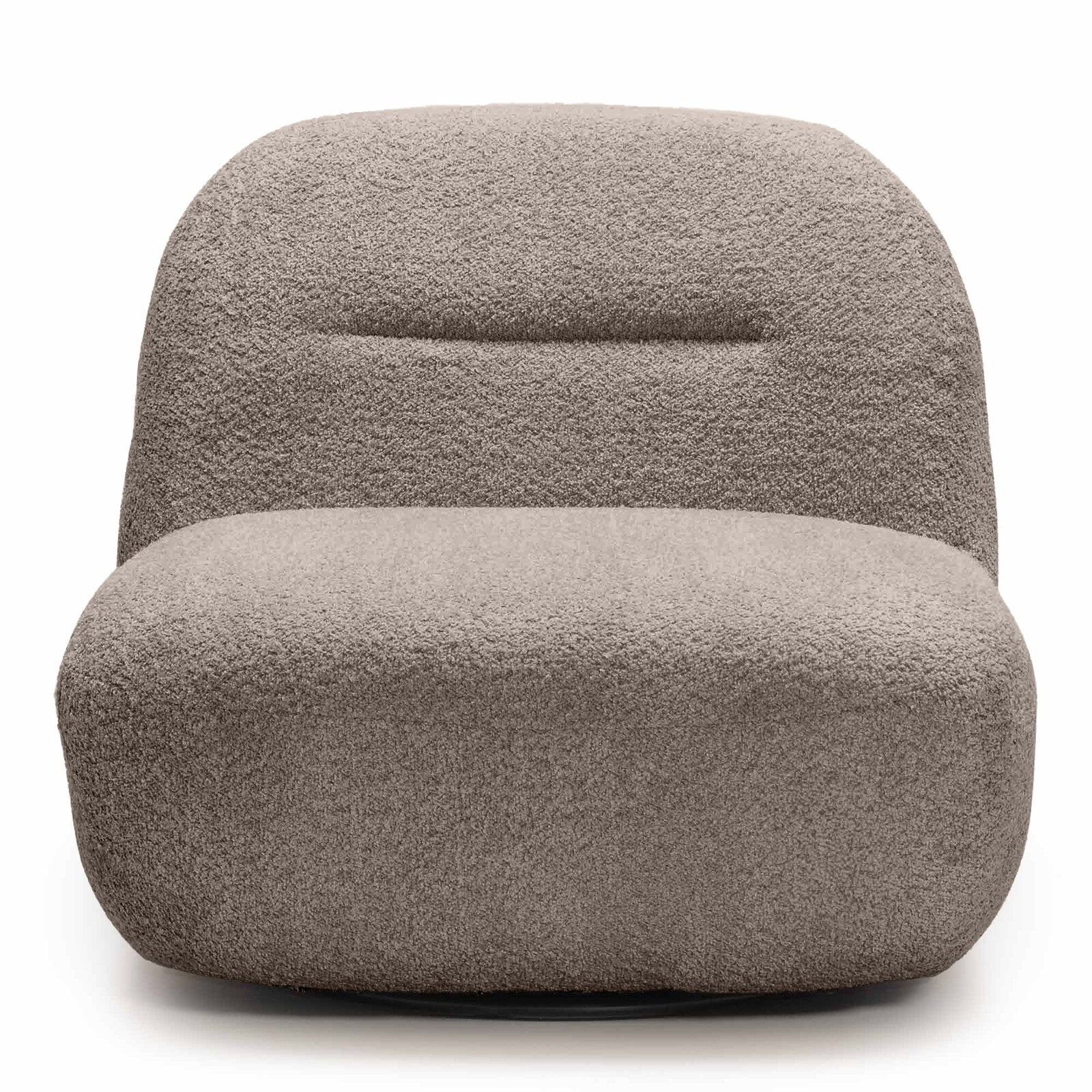 Otočné designové křeslo Giorgia hnědo-šedé