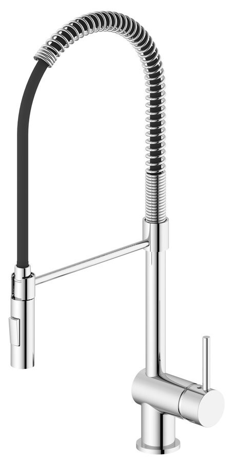 SAPHO SAPHO - MOOVAN stojanková drezová batéria so sprškou, chróm FF125