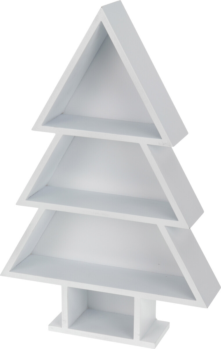 Polička stromček drevo 44cm