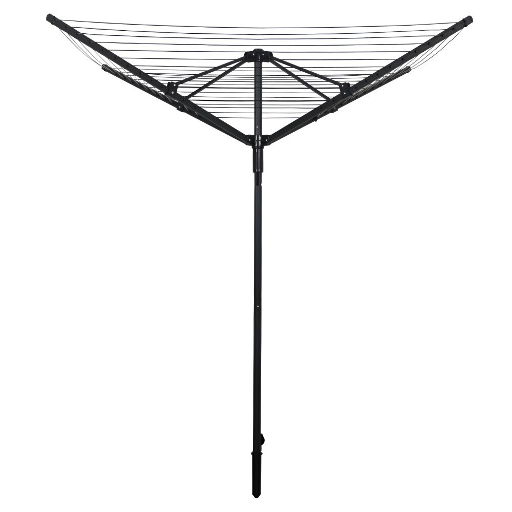 KONDELA Rotary New Typ 3 záhradný sušiak na bielizeň čierna