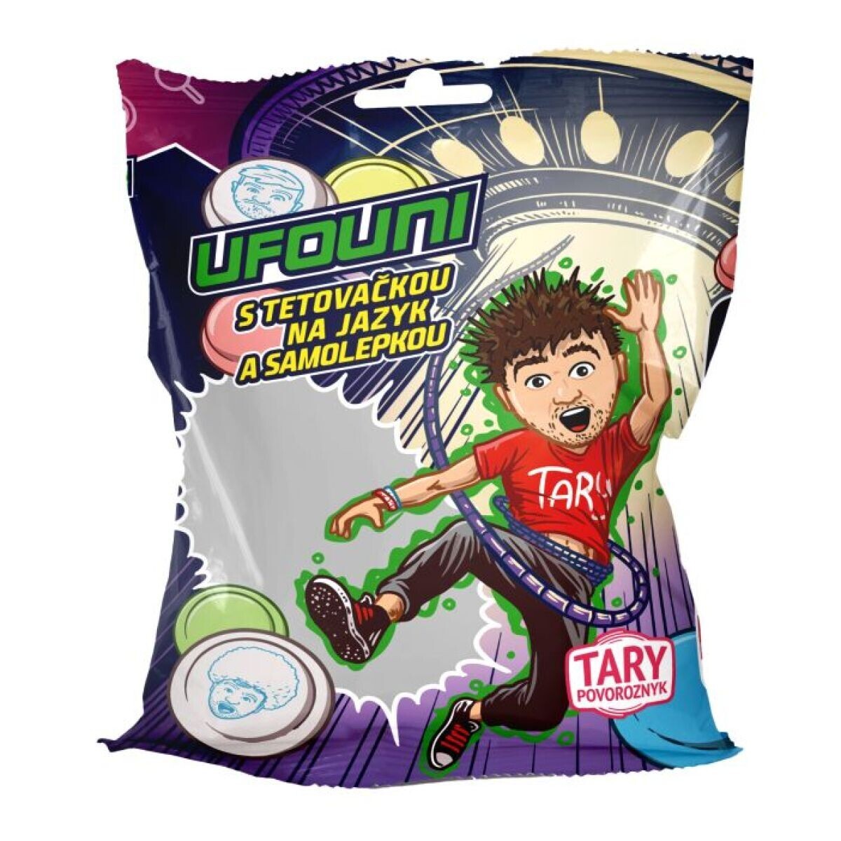 Tary Ufo 22g + tetovačka na jazyk + samolepka