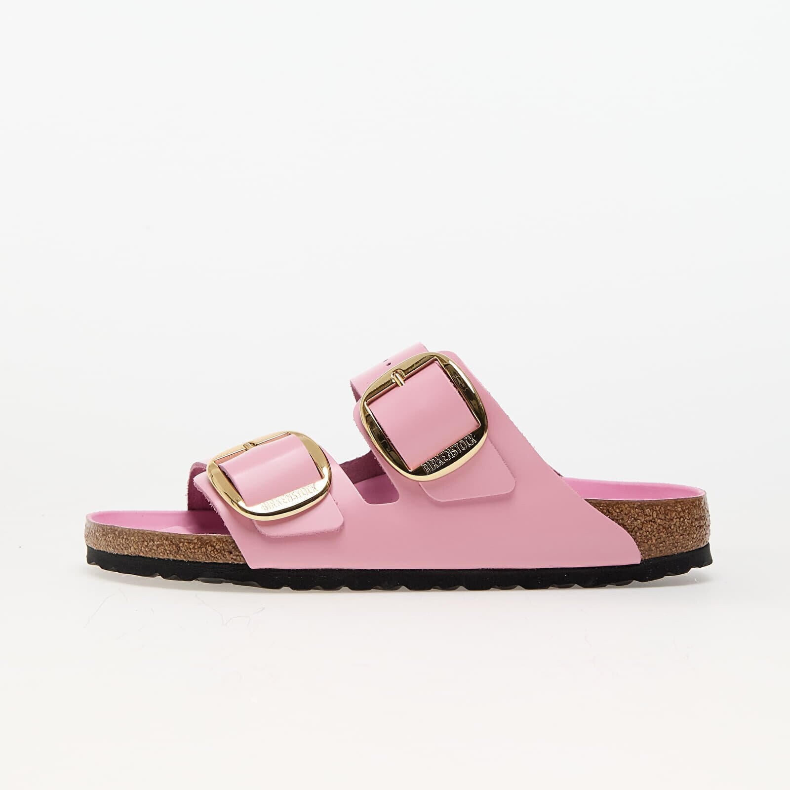 Tenisky Birkenstock Arizona Big Buckle Natural Leather Patent High-Shine Fondant Pink EUR 41