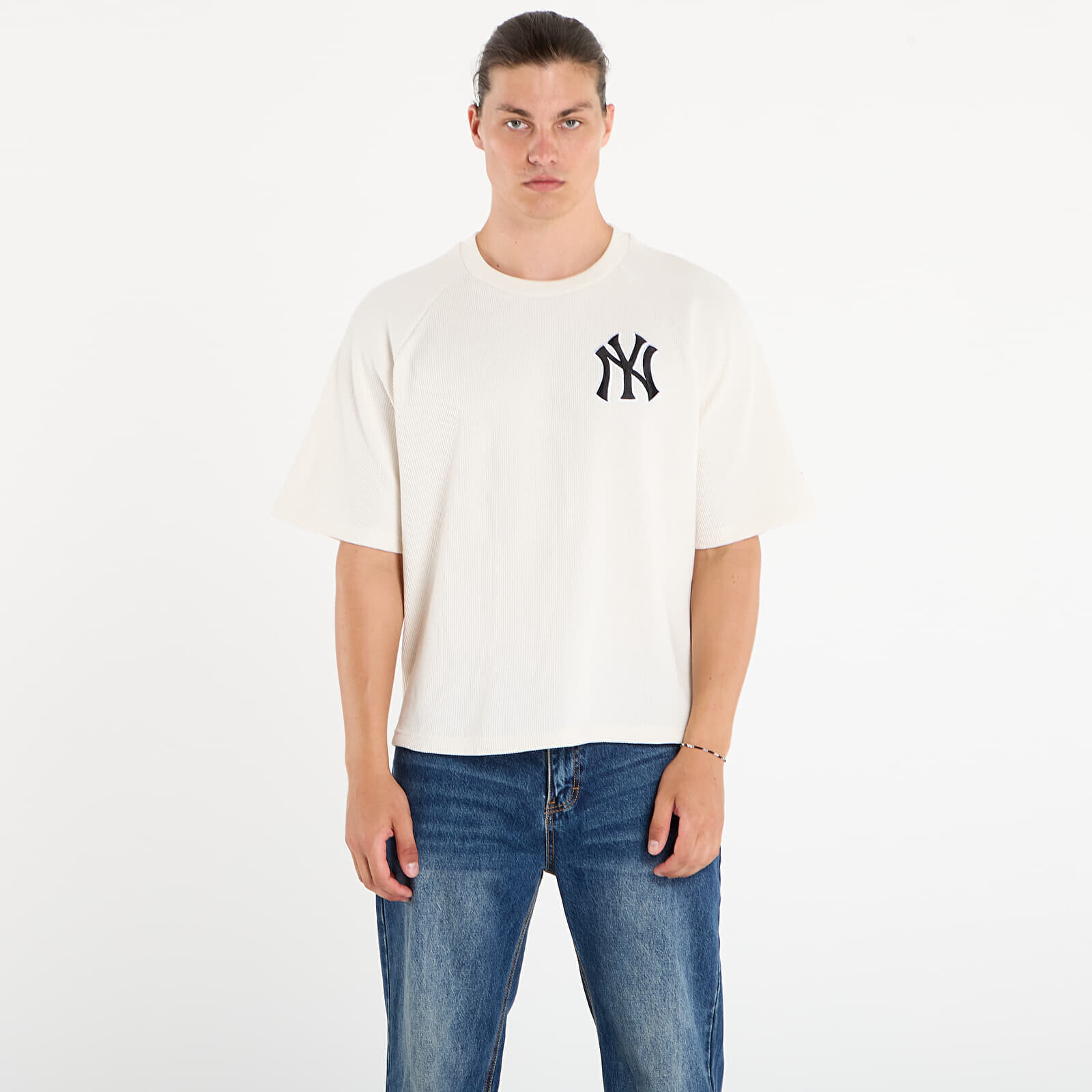 Tričko New Era MLB Waffle New York Yankees UNISEX Off White L
