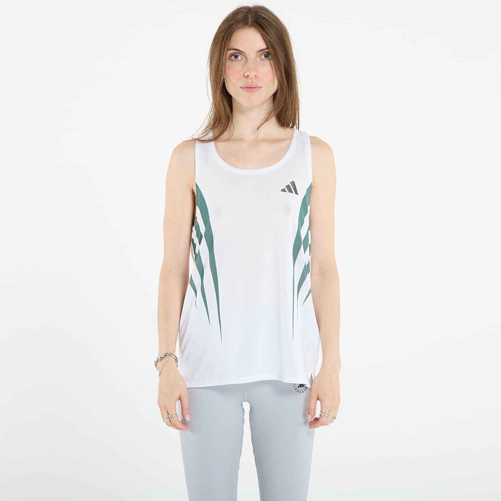 adidas Adizero Archive Running Singlet White M
