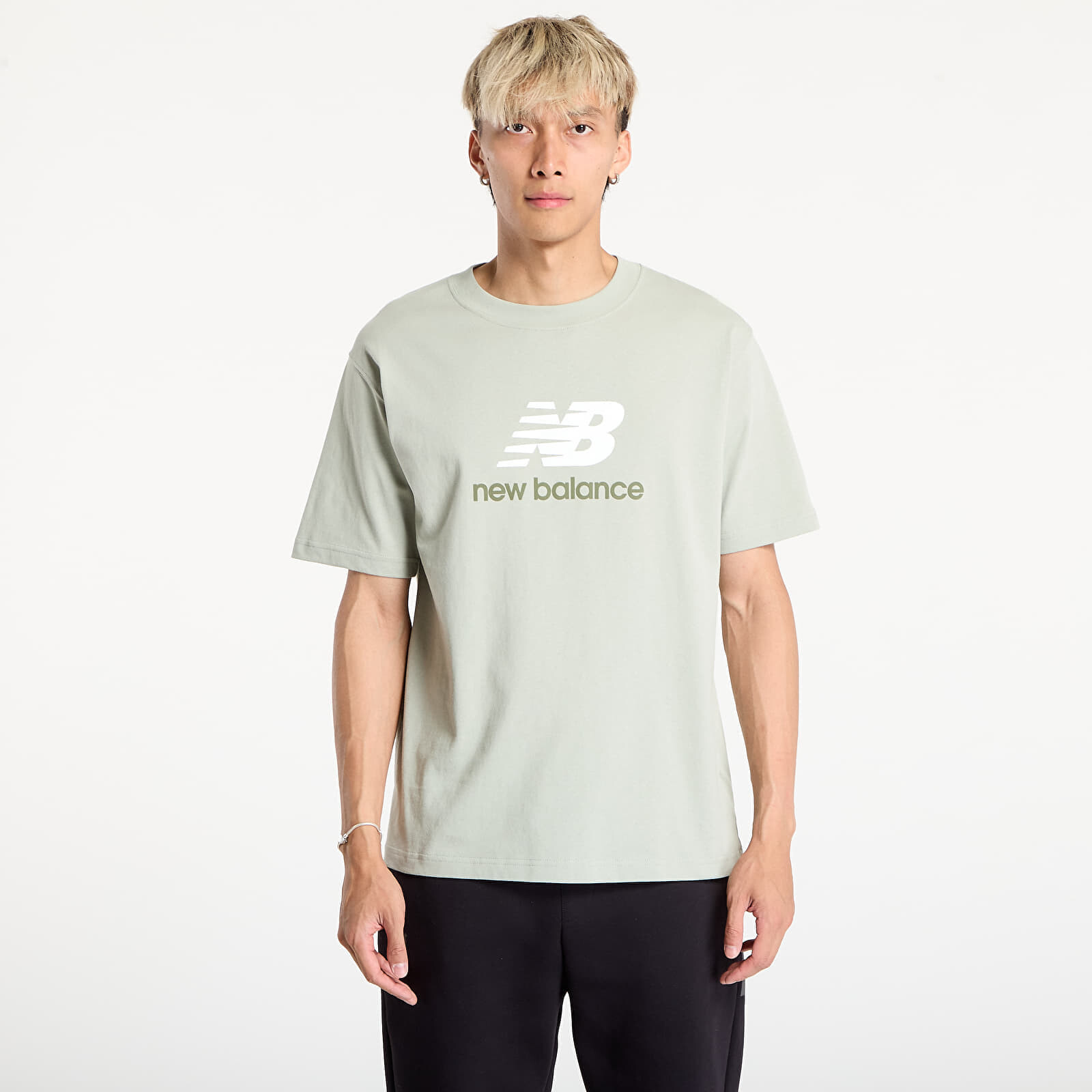Tričko New Balance Athletics Logo T-Shirt Green L