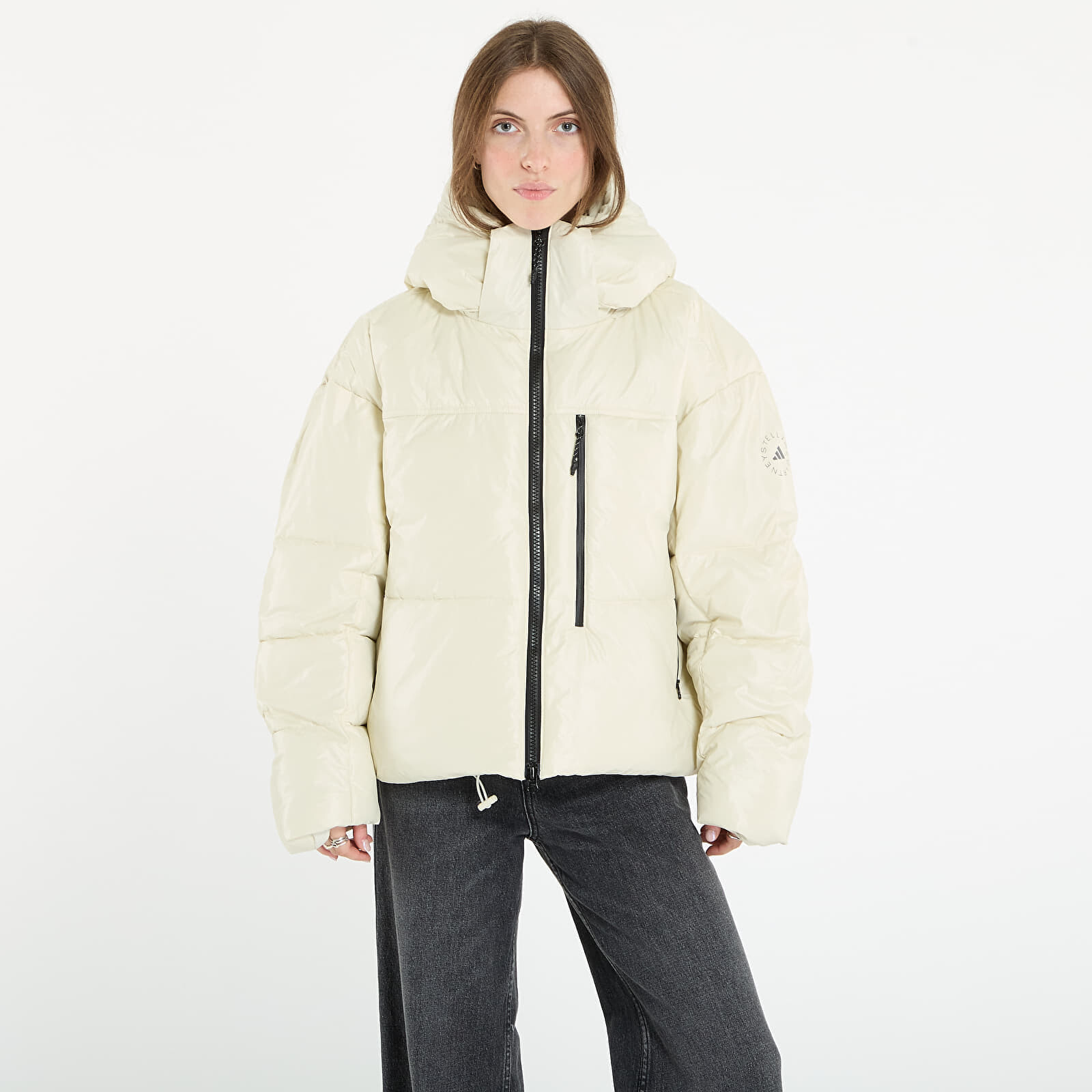 Bunda adidas By Stella McCartney Short Padded Winter Jacket Almond Milk-smc L