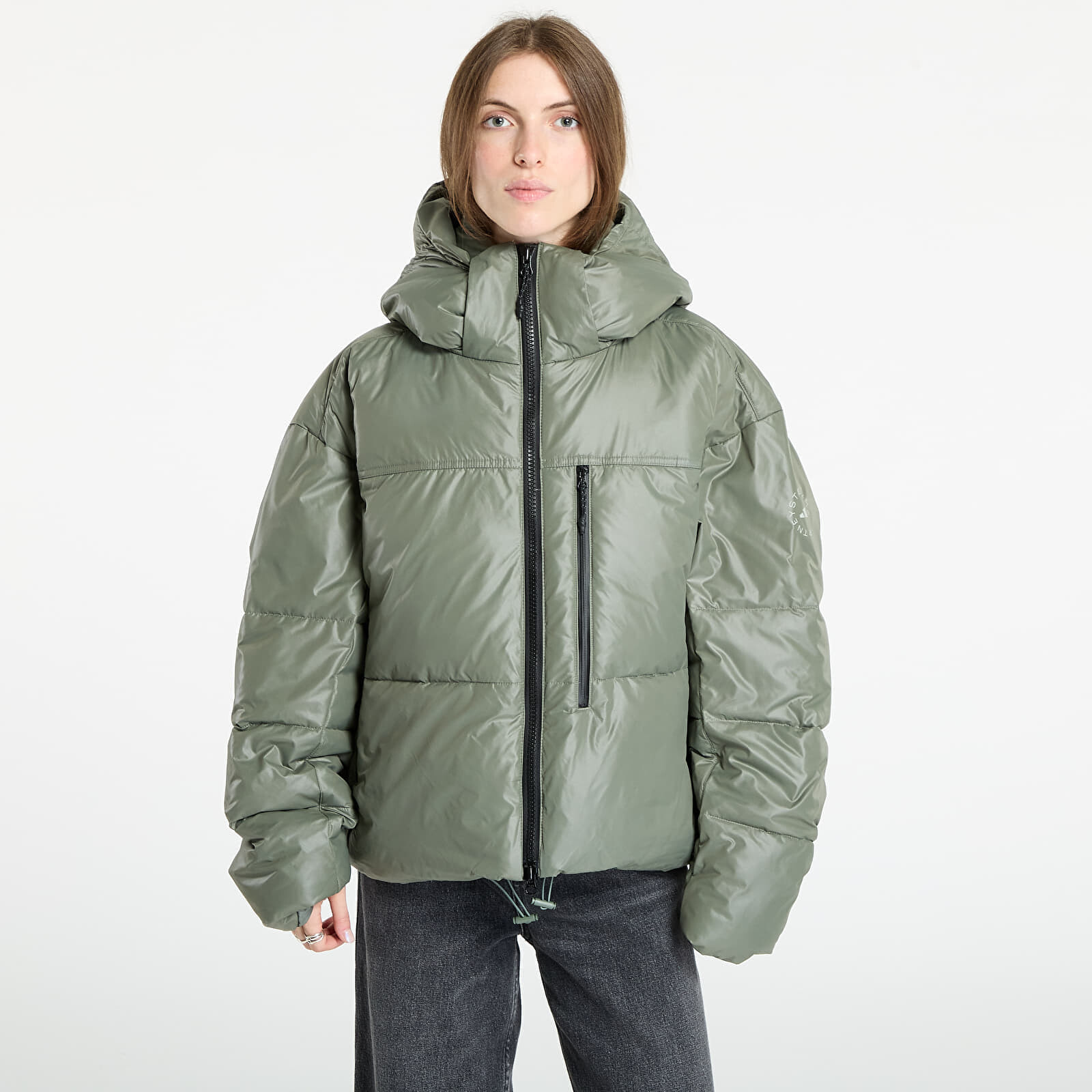 Bunda adidas by Stella McCartney Short Padded Winter Jacket Stone Green L