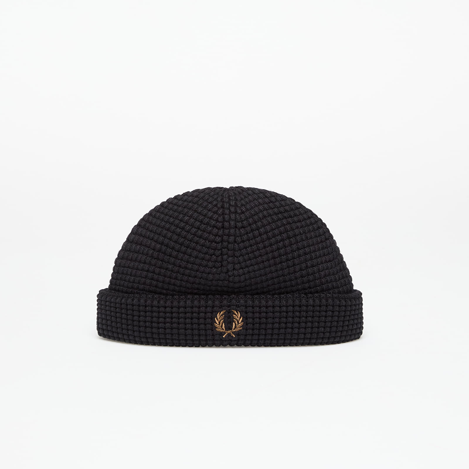 FRED PERRY Waffle Beanie Black Universal
