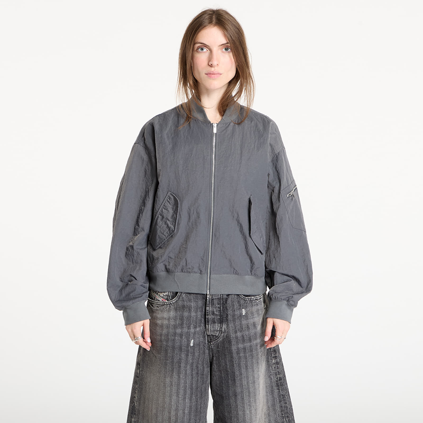 Bunda Jordan Flight Renegade Women's Jacket Iron Grey/ Lt Smoke Grey L