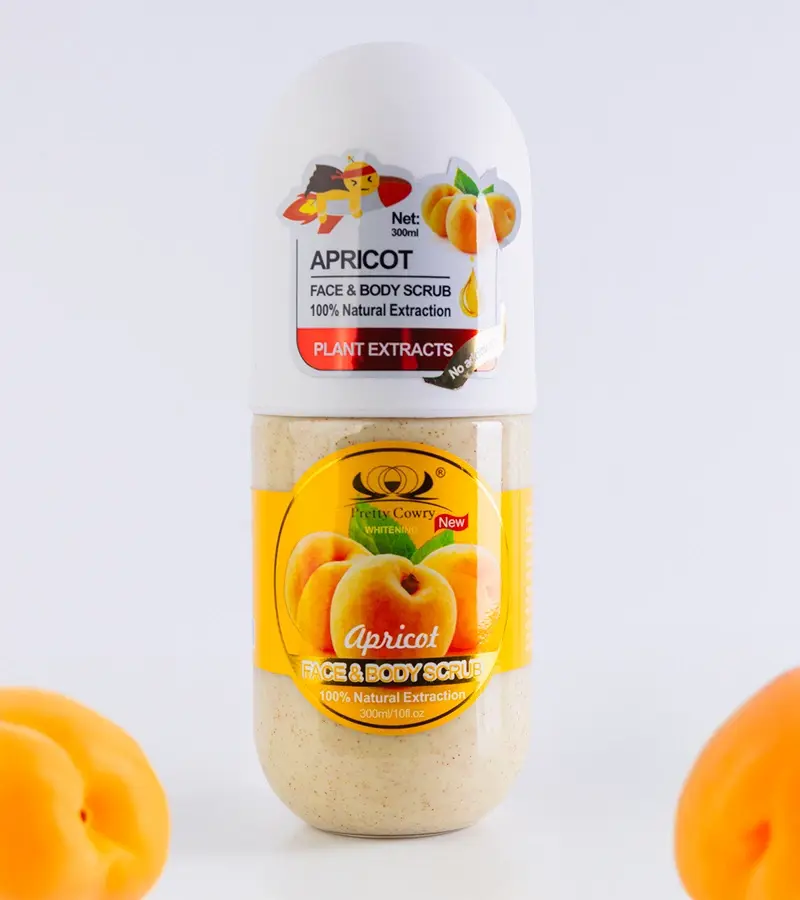 Gemre Peeling na tvár a telo Pretty Cowry z marhuľových jadier 300 ml