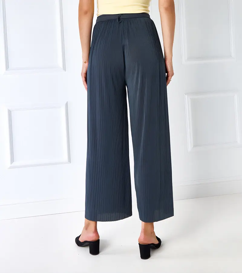 Gemre Šedé plisované nohavice Claudette