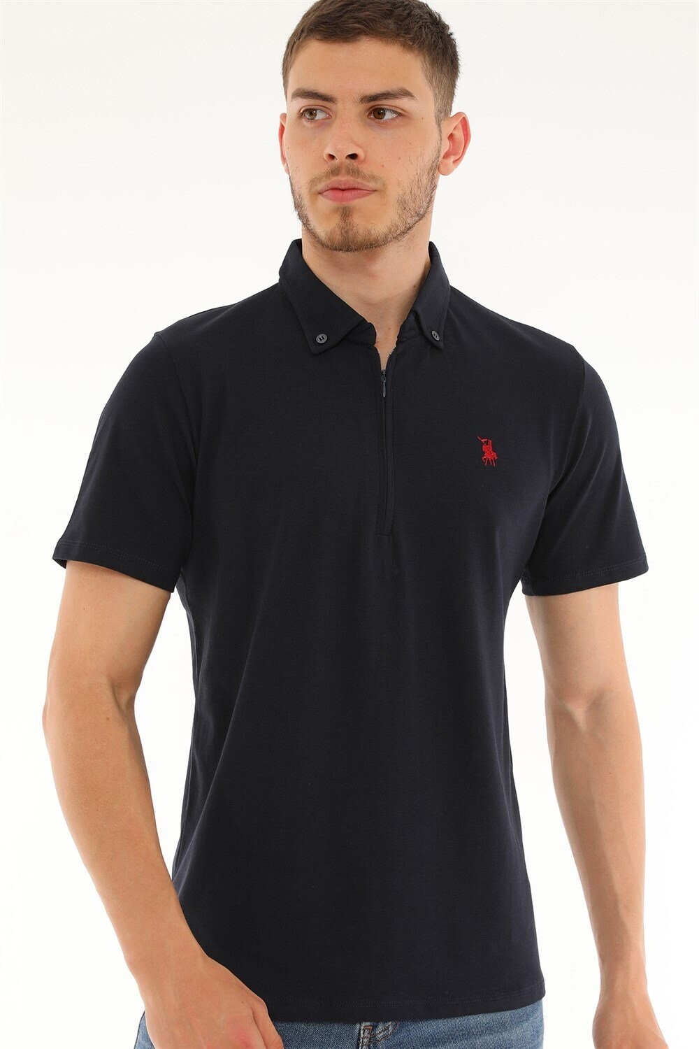 T8583 DEWBERRY MEN'S T-SHIRT-NAVY BLUE