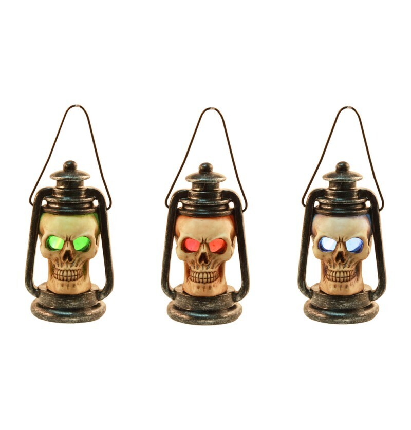 Chaks Živicový LED lampáš s lebkou 11,2 x 6,4 x 5,9 cm