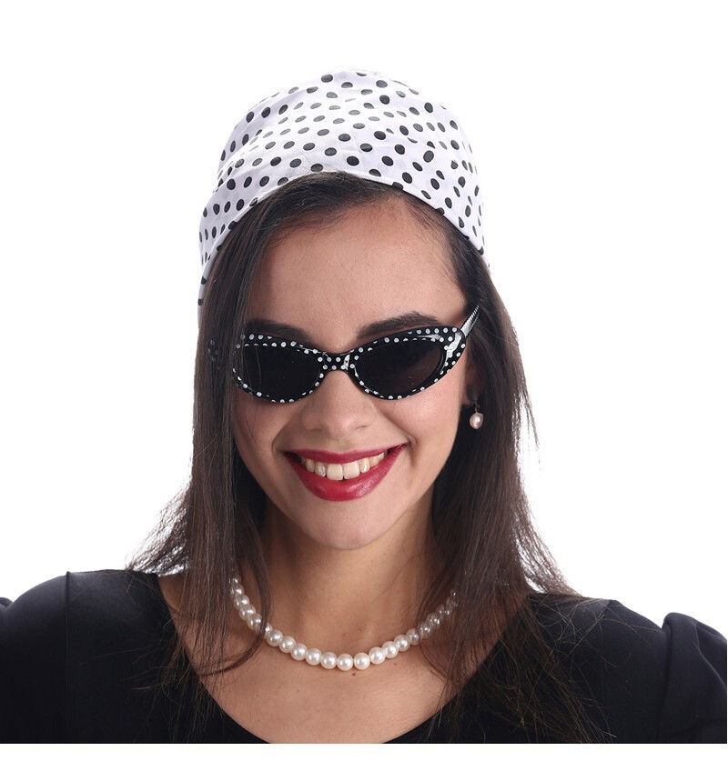 Chaks Čierno-biely bodkovaný set - 50. roky