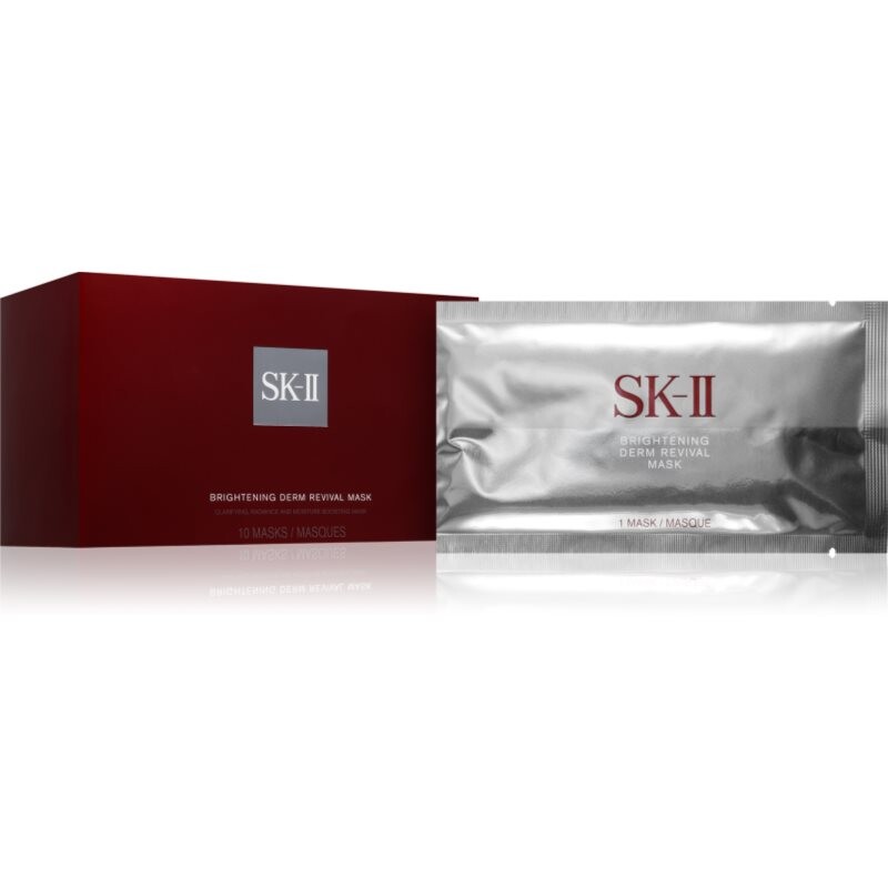 SK-II Brightening Derm Revival Mask hydratačná a rozjasňujúca maska s niacínamidom pre všetky typy pleti 10 ks
