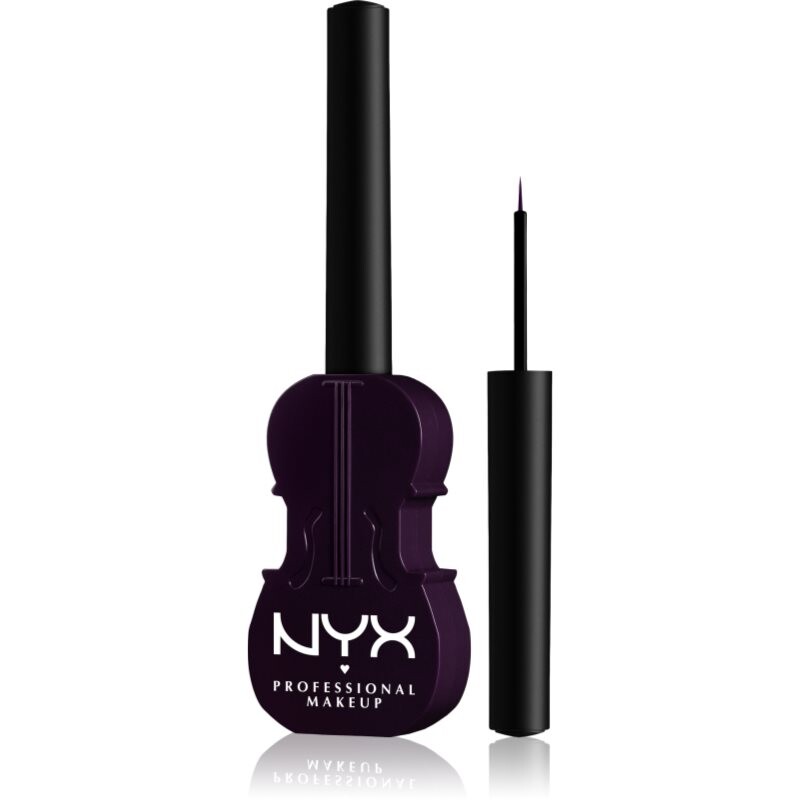 NYX Professional Makeup Wednesday Cello Liquid Liner tekuté linky na oči s matným finišom odtieň 01 Purple 2 ml