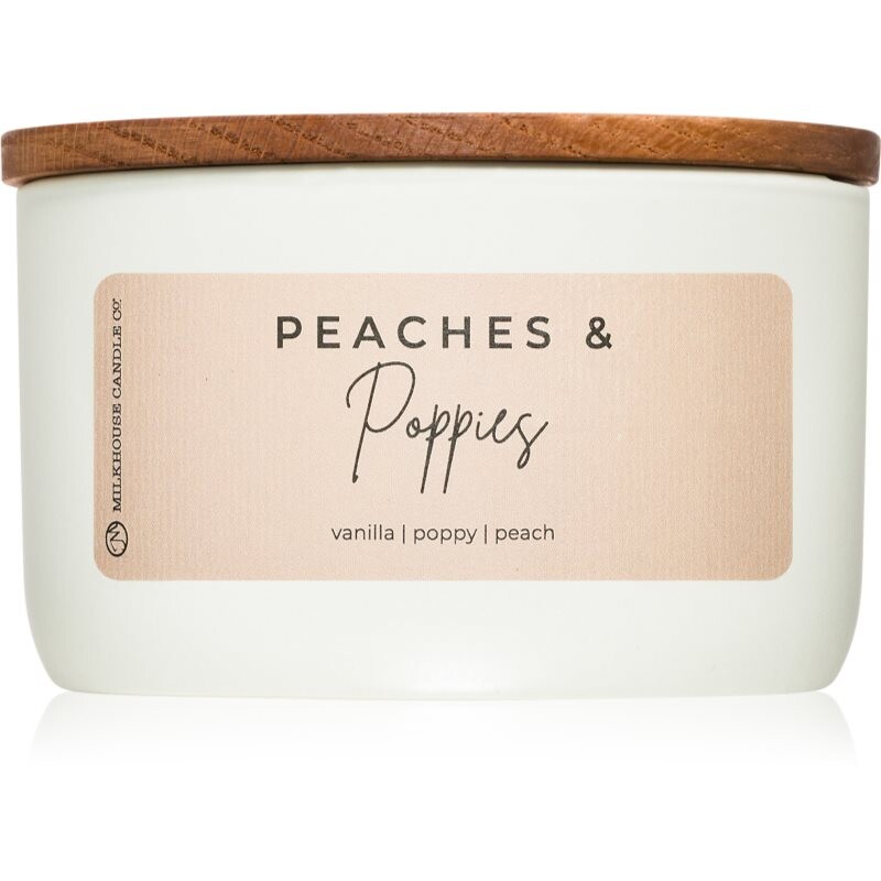 Milkhouse Candle Co. Statement Peaches & Poppies vonná sviečka 283 g