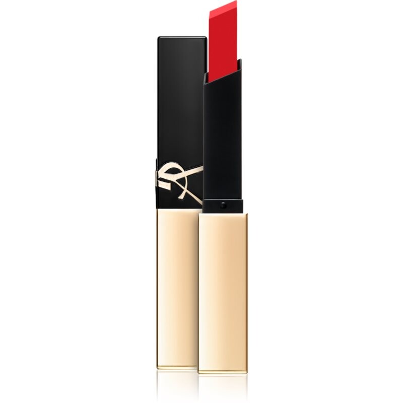 Yves Saint Laurent Rouge Pur Couture The Slim tenký zmatňujúci rúž s koženým efektom odtieň 21 2.2 g