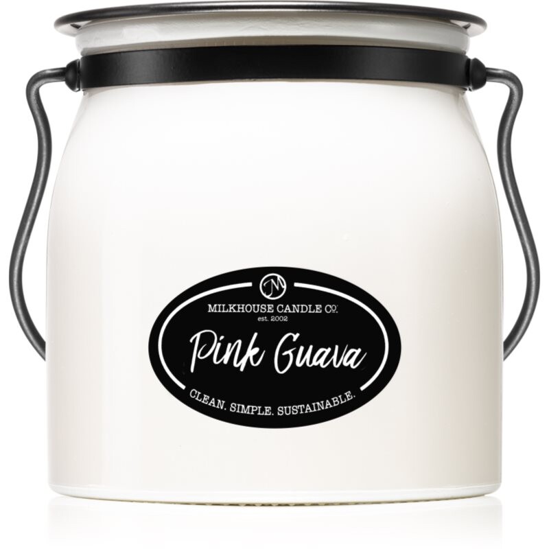 Milkhouse Candle Co. Pink Guava vonná sviečka Butter Jar 454 g