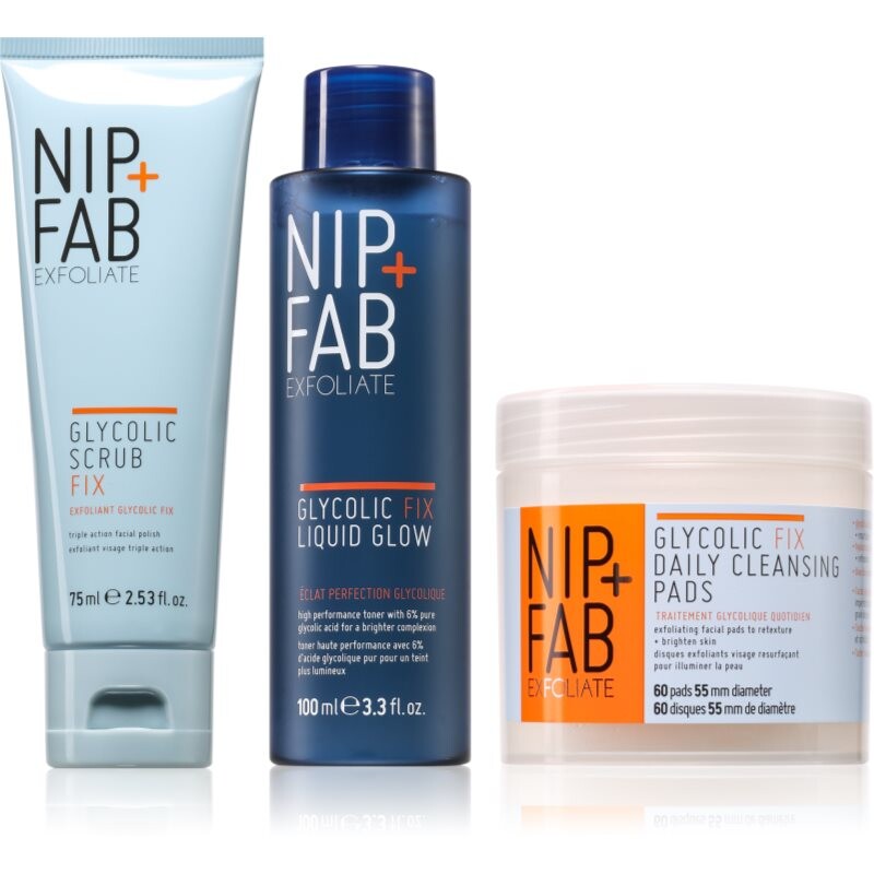 NIP+FAB Glycolic Fix Bundle sada na starostlivosť o pleť