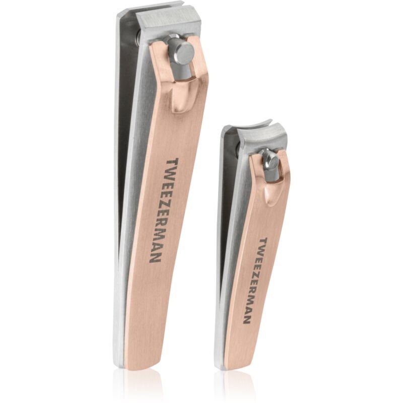 Tweezerman Clipper Set klieštiky na nechty Rose Gold 2 ks